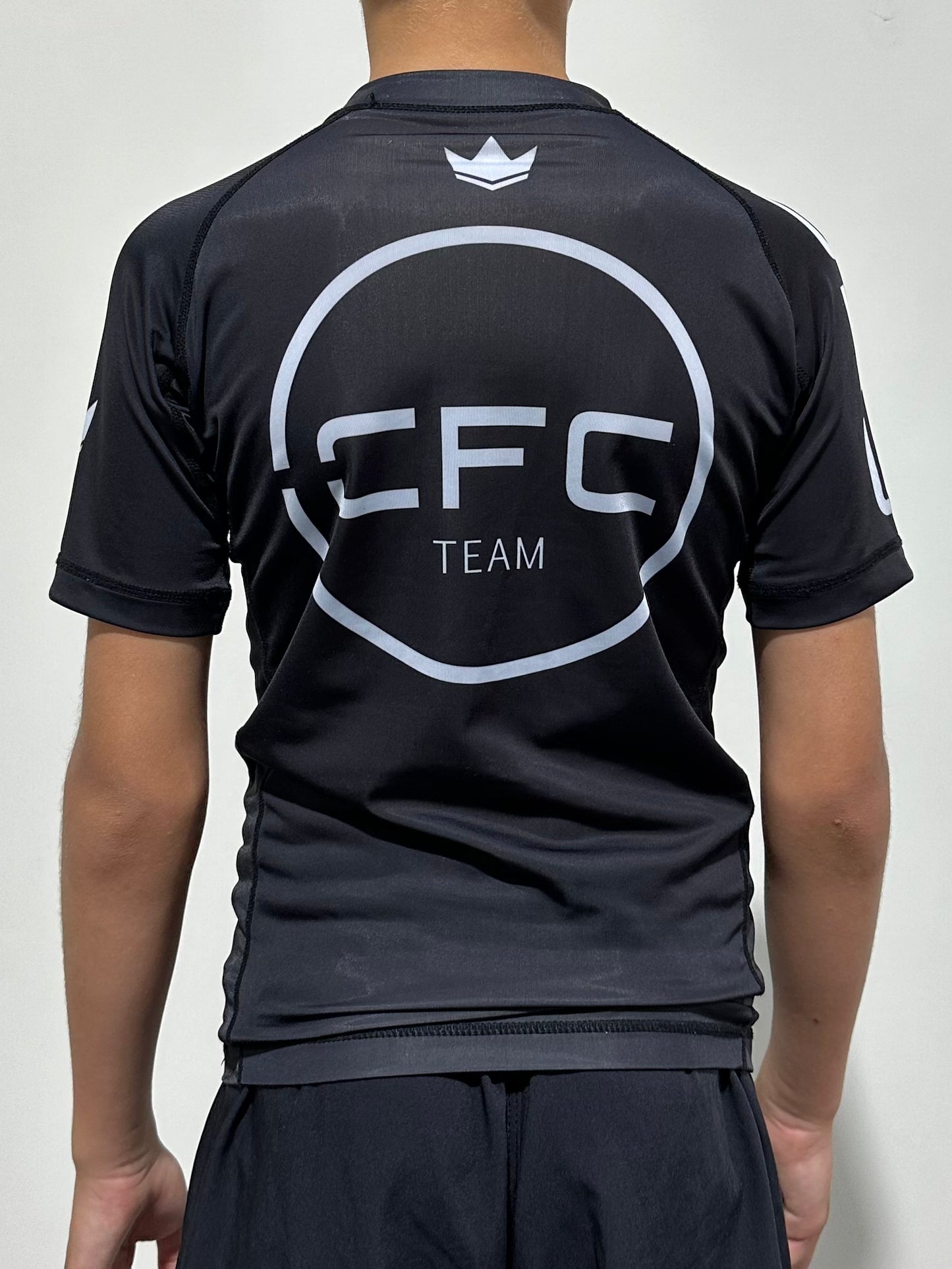 Rashguard CFC Negra Manga Corta - Kids